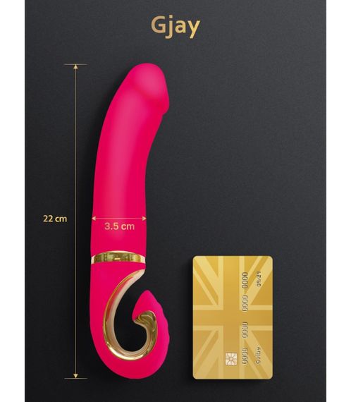 Вібратор нереалістичний Gjay Gvibe, рожевий, 22 см х 3.7 см Sex Aura | Зображення 3