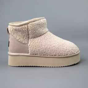 Угги жіночі хутро 591126 Бежеві 38 39 40 41