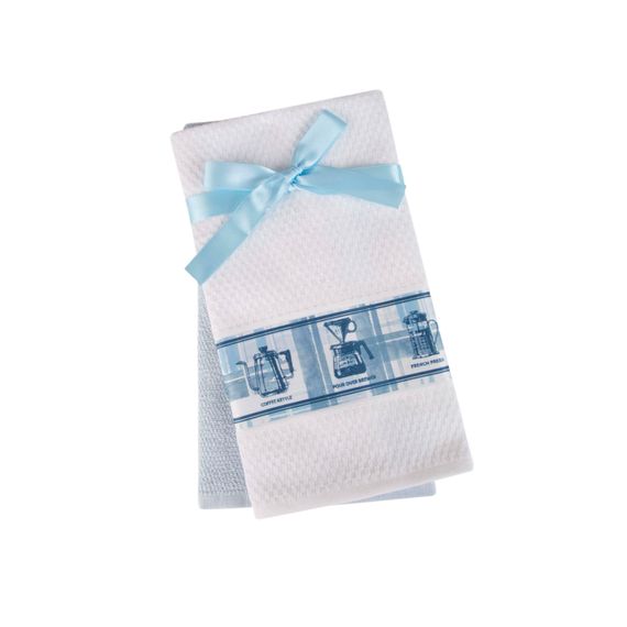 Набір рушників Home and More 10151 Туреччина 40*60 см  Бавовна Блакитний з білим