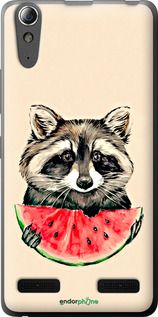 Чохол на Lenovo A6000 Єнотик з кавуном "4605u-103-2448"