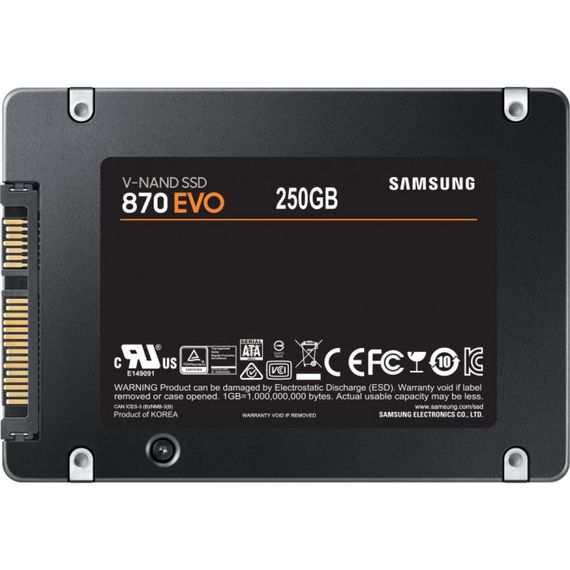 Накопичувач SSD 2.5" 250GB 870 EVO Samsung (MZ-77E250BW) | Зображення 3