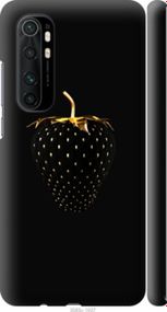 Чохол на Xiaomi Mi Note 10 Lite Чорна полуниця "3585m-1937-24368"
