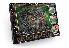 Креативное творчество "Алмазная живопись. DIAMOND MOSAIC" DM-02 Danko Toys Сова Вид 1