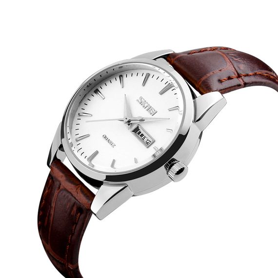 Skmei 9073SIWT-S Silver-White lady | Зображення 1