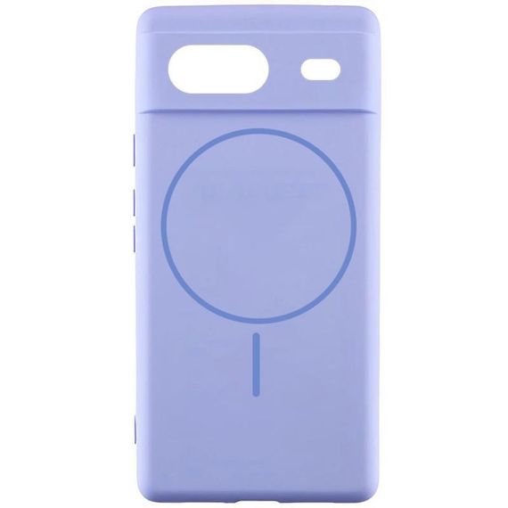Чохол Silicone Cover Lakshmi Full Camera (AA) with Magnetic Fit для Google Pixel 7 Бузковий / Dasheen