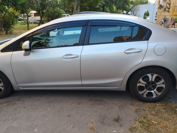 Вітровики (4 шт., Sunplex Sport) для Honda Civic Sedan IX 2011-2016 рр | Зображення 2