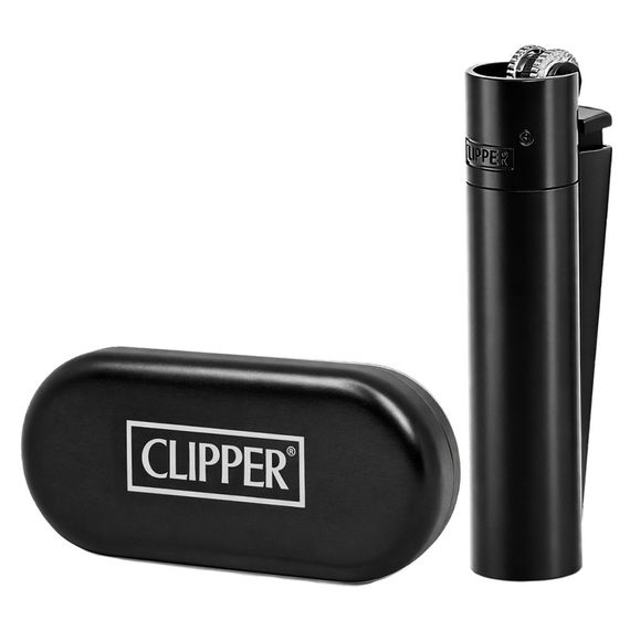 Металева Газова Запальничка Clipper Metal Matt Black Оригінал