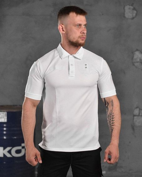 Тактическая футболка polo white