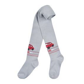 Колготи для хлопчика з малюнком "машинка" (демісезонні) Twinsocks Сірий, 74-80 / 6-12 міс.