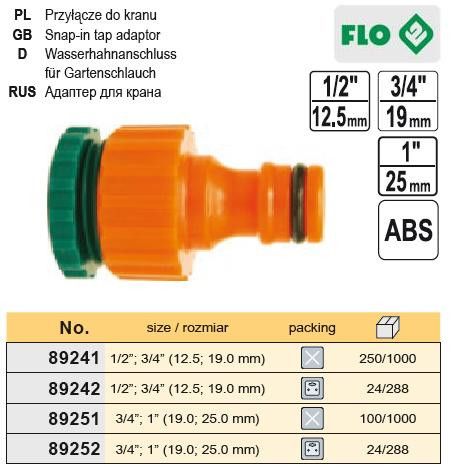 Адаптер внешний крана 3/4"-1/2" Польша FLO-89242