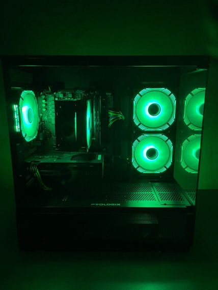 Ігровий ПК Zalman P10 STALKER Tower / AMD Ryzen 5 5500 (6 (12) ядер по 3.6 - 4.2 GHz) / 16 GB DDR4 / 512 GB SSD M.2 / nVidia GeForce RTX 5060, 8 GB GDDR7, 128-bit б/в | Зображення 2