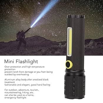 Ручний ліхтар із боковим підсвічуванням BL C63 COB+USB Charge ∙ Ліхтарик ручний BL-C63 COB із USB-зарядкою | Зображення 2