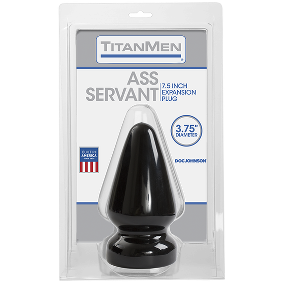 Пробка для фістінгу Doc Johnson Titanmen Tools - Butt Plug 3.75 Inch Ass Servant, діаметр 9,4см | Зображення 1