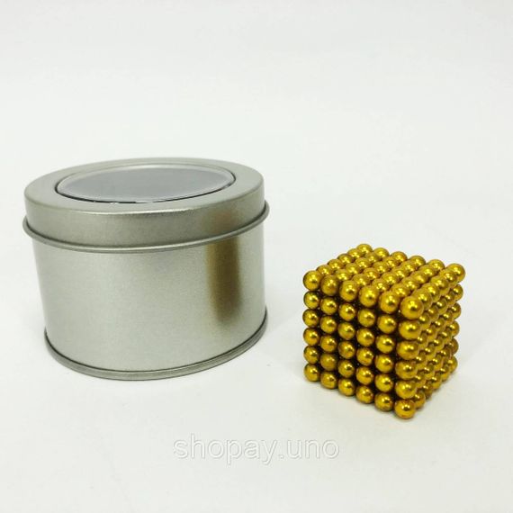 Магнитная головоломка из шариков Neo Cube Нео NeoCube Золотой, Магнитный конструктор YV-74 | Зображення 7