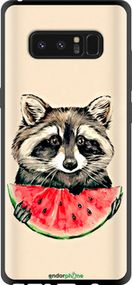 Чохол на Samsung Galaxy Note 8 Єнотик з кавуном "4605b-1020-2448"