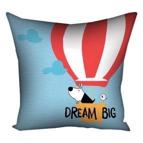 Подушка габардинова з принтом Dream big 50x50 (5P_DOG038)
