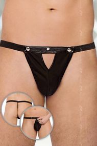 Оригінальні чоловічі труси-стрінги Softline Thongs 4507, Чорний, S, M, L