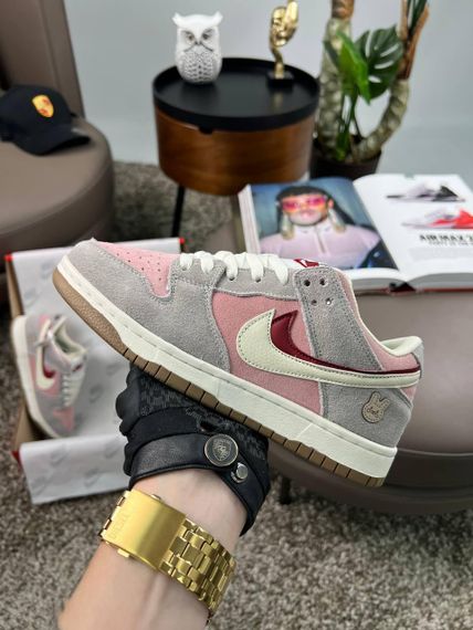 Кросівки SB Dunk Low SE “85 Double Swoosh Grey Pink White , В'єтнам 36 22.5 см | Зображення 4