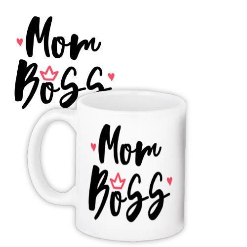 Кружка с принтом Mom boss 330 мл (KR_18A008)