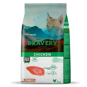 Корм Bravery Kitten Chicken сухий з куркою для кошенят 2 кг
