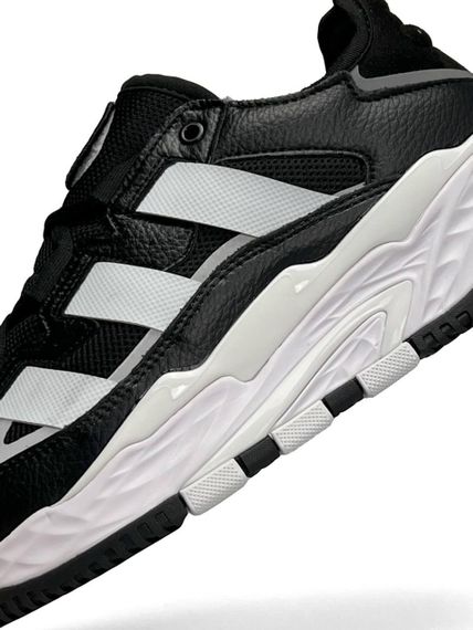 Чоловічі кросівки A-dida-s Niteball Black White Leather M, В'єтнам 44 28.5 см | Зображення 7
