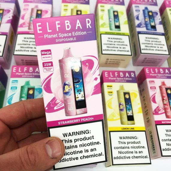 ELF BAR Planet 25000. Клубника Персик (Strawberry Peach) | Зображення 1