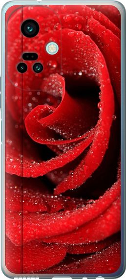 Чехол на Tecno Camon 19 Pro (CI8n) Красная роза "529u-2766-17620"