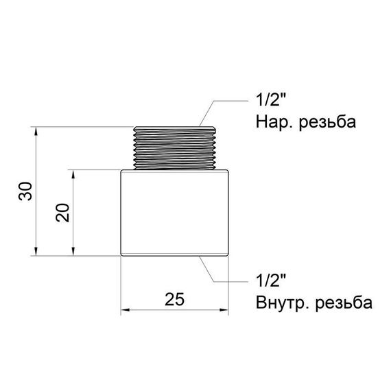 Подовжувач Icma 20х1/2" №19 | Зображення 1