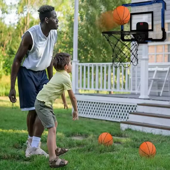 Баскетбольное кольцо с электронным табло / Детский набор для баскетбола Мяч и Щит с кольцом со звуковыми эффектами | Зображення 2