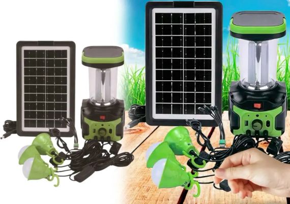 УЦЕНКА! Портативная автономная система с солнечной панелью Solar Light DT-9016 (Повреждение на корпусе 3048) | Зображення 2