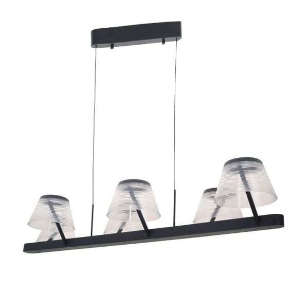 Люстра лофт подвесная LED 48W WW BK (BL-853S/6)