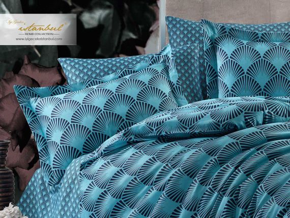 Постельное белье Istanbul 200×220 Satin Avine-mint | Зображення 1