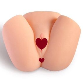 Мастурбатор-полуторс с вибрацией Real Body Real Vicky вагина и анус, 22х19 см Sex Aura