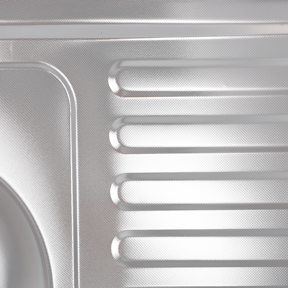 Майка кухонна Zerix Z8060L-06-160MD (micro decor) (ZS0603) | Зображення 1