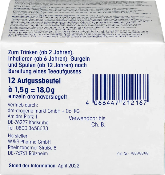 Ромашковий чай Mivolis Kamillen Tee, 12 пакетиків | Зображення 2