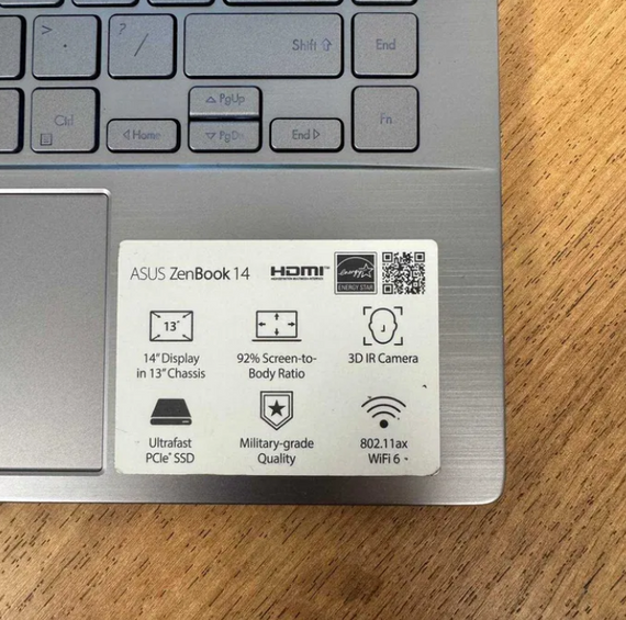 Ноутбук Asus ZenBook Q407IQ 14.0" FHD IPS Ryzen 5 4500U 8GB 256GB SSD MX 350 Б/В | Зображення 4