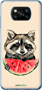 Чохол на Xiaomi Poco X3 Pro Єнотик з кавуном "4605t-2938-2448"