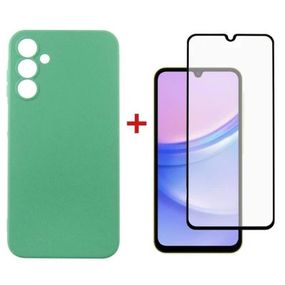 Чехол для мобильного телефона Dengos Kit for Samsung Galaxy A25 5G case + glass (Mint) (DG-KM-60)