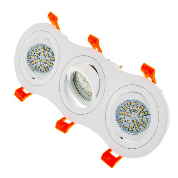 Светильник врезной  поворотный HDL-DT 108/3 MR16 WH | Зображення 1