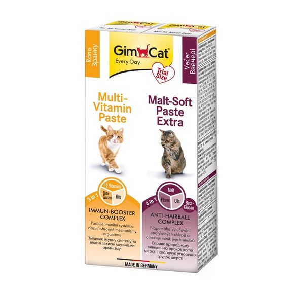Набір паст для котів GimCat Kombi-Pack Multi-Vitamin + Malt-Soft Extra, 20 гр + 20 гр