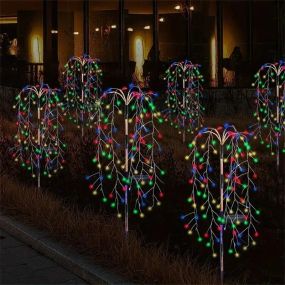 Садовий світильник "Іва" на сонячній батареї, комплект із 2х штук (SFK-46)