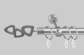 Карниз для штор однорядний металевий 19 мм, Лілет Сатин 300 див.