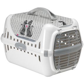 Переноска для собак и котов Moderna Trendy Runner, 50 см х 32 см х 35 см, белая