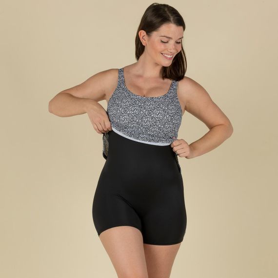 Купальник-танкіні суцільний Heva Leo для плавання чорний - EU46 UA52 | Зображення 2