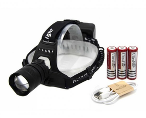 Универсальный налобный LED фонарь Police P53-XHP50 аккумуляторный