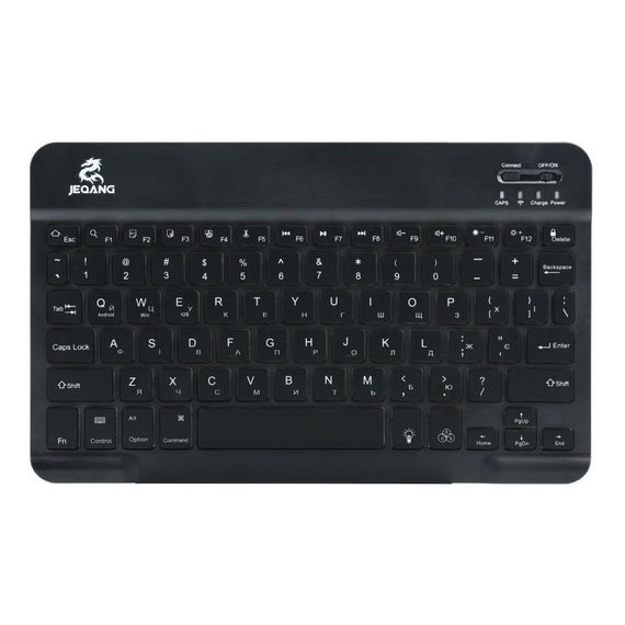 Клавіатура  бездротова JEQANG JB-332 (JB-330) bluetooth backlight Колір Чорний