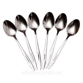 Набор чайных ложек 6 штук ложки для чая из нержавеющей стали 14 (см) Серебро HP-8-29