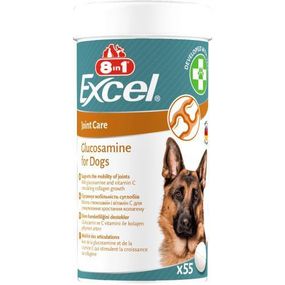 Вітаміни 8in1 Excel Glucosamine для цуценят і дорослих собак, для суглобів, 55 шт.