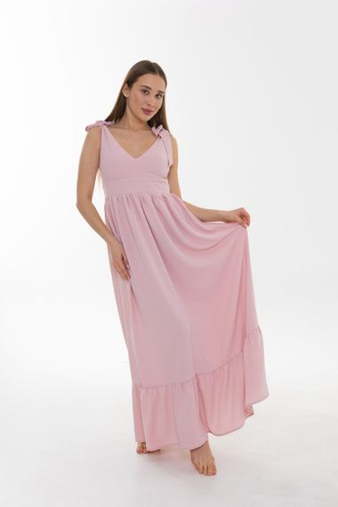 Платье длинное 4Profi  пудровое размер S 26271