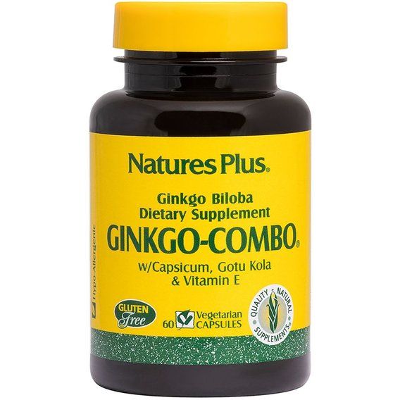 Гинкго Билоба Nature's Plus Ginkgo-Combo 60 Veg Caps NTP1091